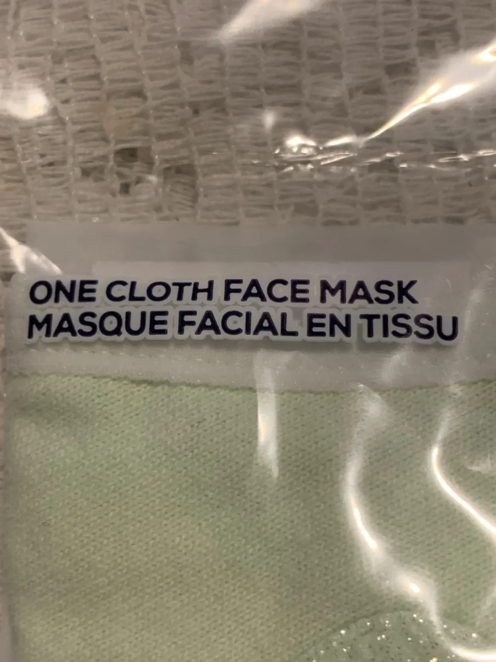 Disney Parks Spirit Jersey Mint Green Face Mask Medium NEW